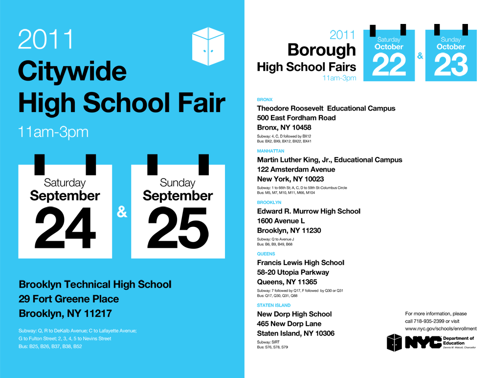 Citywide High School Fair Posters - 1