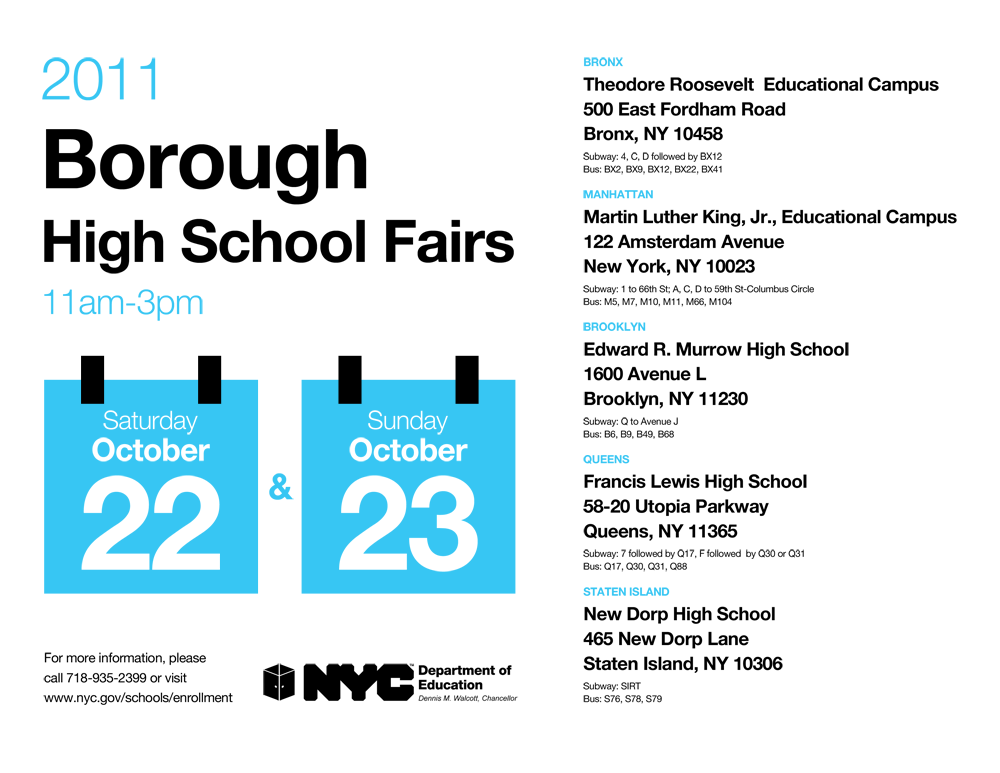 Citywide High School Fair Posters - 2