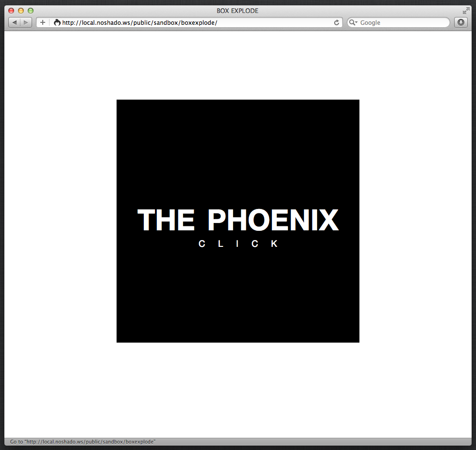 Phoenix Website Experiment - 1